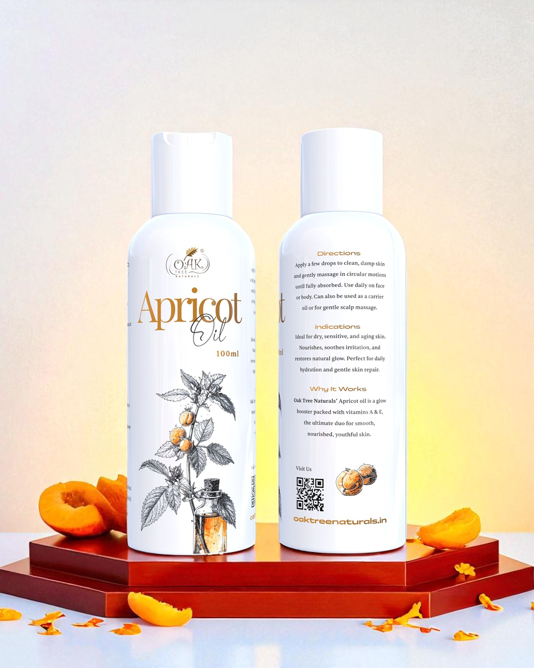 Apricot Oil for Radiant Skin rich in Vitamin C & E (100ml)