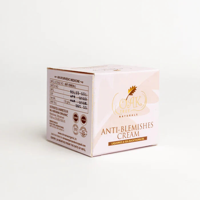 Anti-Blemishes Cream-Goodness of Sea Buckthorn Oil, Shea Butter, Aloe & Saffron | For All Skin Types