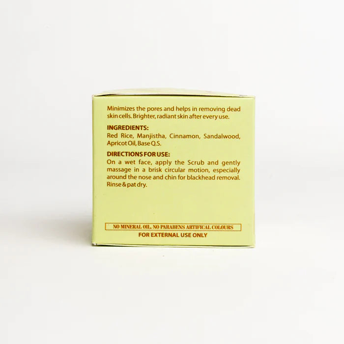 Exfoliating Ayurvedic Scrub with goodness of Red Rice & Manjistha (50gms)