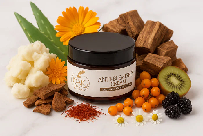 Anti-Blemishes Cream-Goodness of Sea Buckthorn Oil, Shea Butter, Aloe & Saffron | For All Skin Types