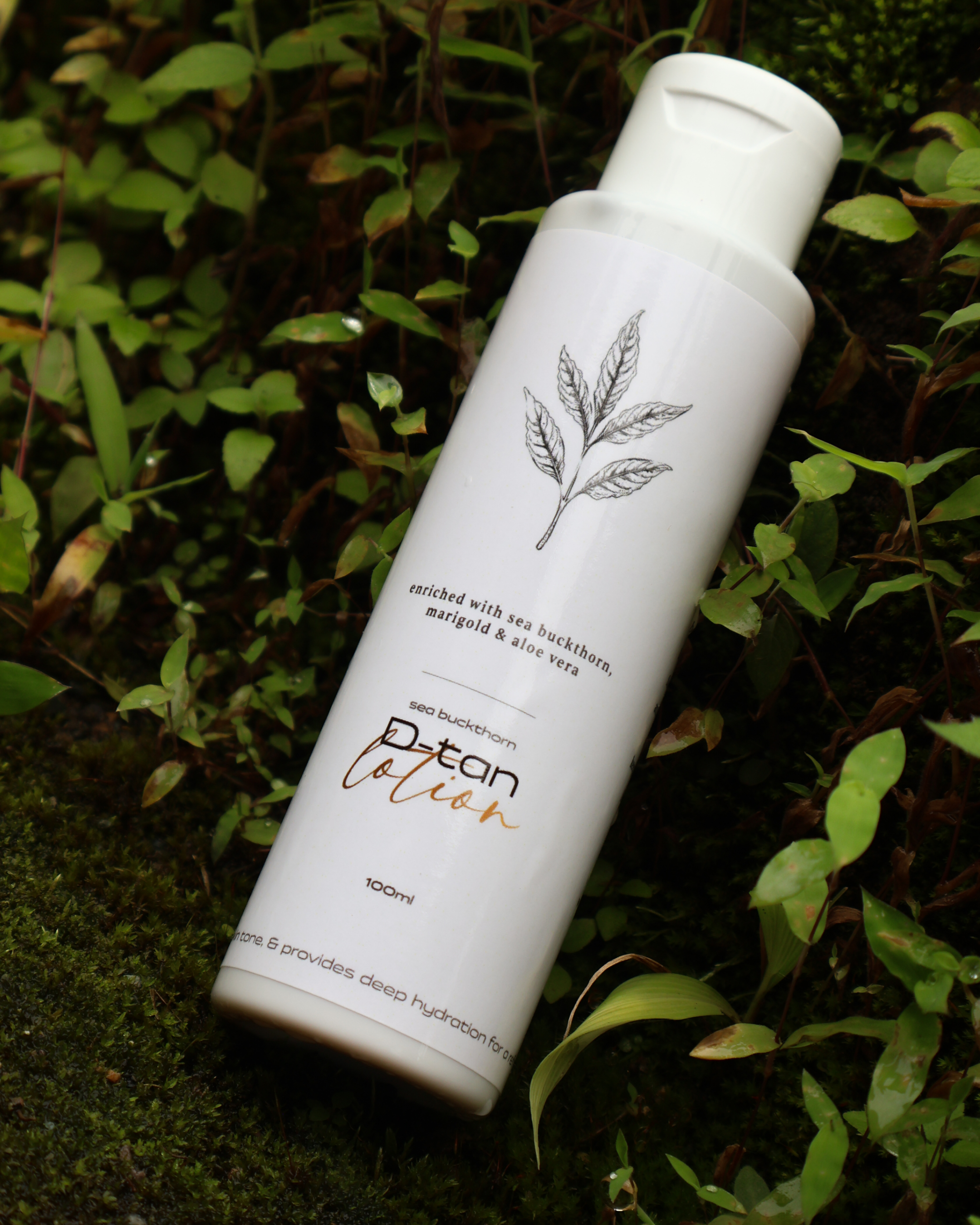 D-Tan Lotion - Natural Tan Remover with Seabuckthorn, Mulberry Extracts, Marigold & Aloe Vera