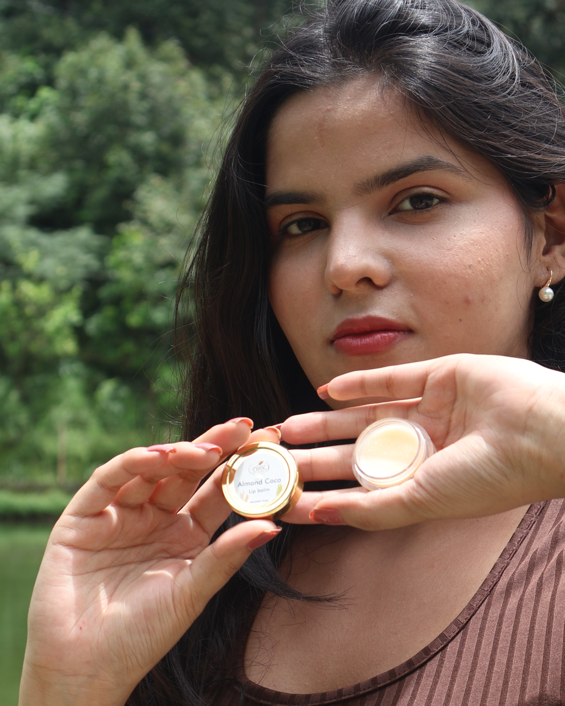 Natural Almond Coconut Lip Balm | Moisturizing Lip Care for Dry Chapped Lips (10g)