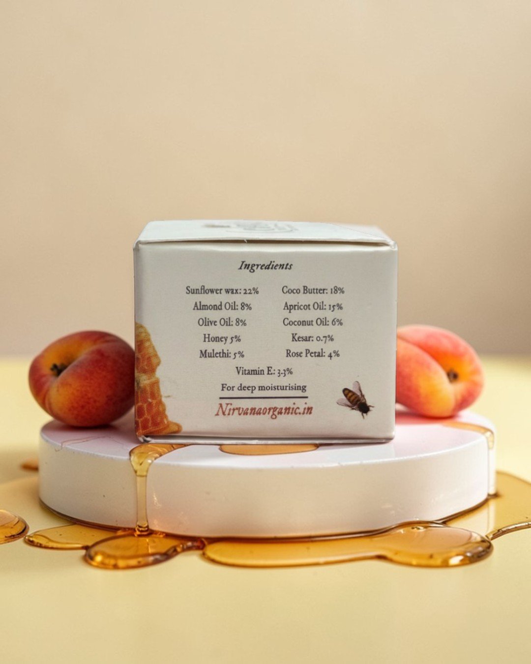 Oak Tree Apricot Honey Lip Balm (10Gms)